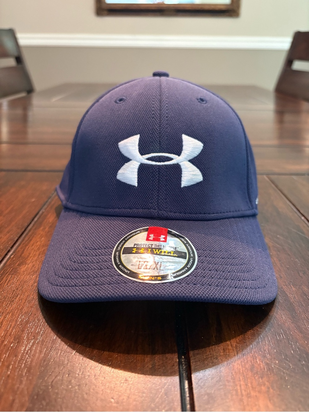 Under Armour Navy Blue Cap with White Logo